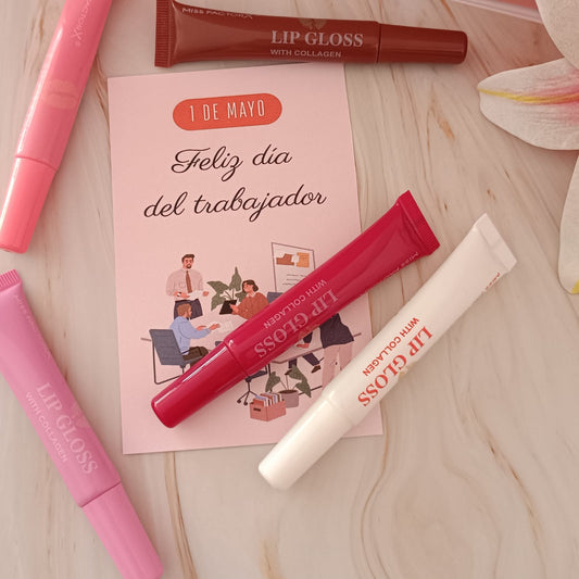 Lip Gloss y Tarjeta Personalizada