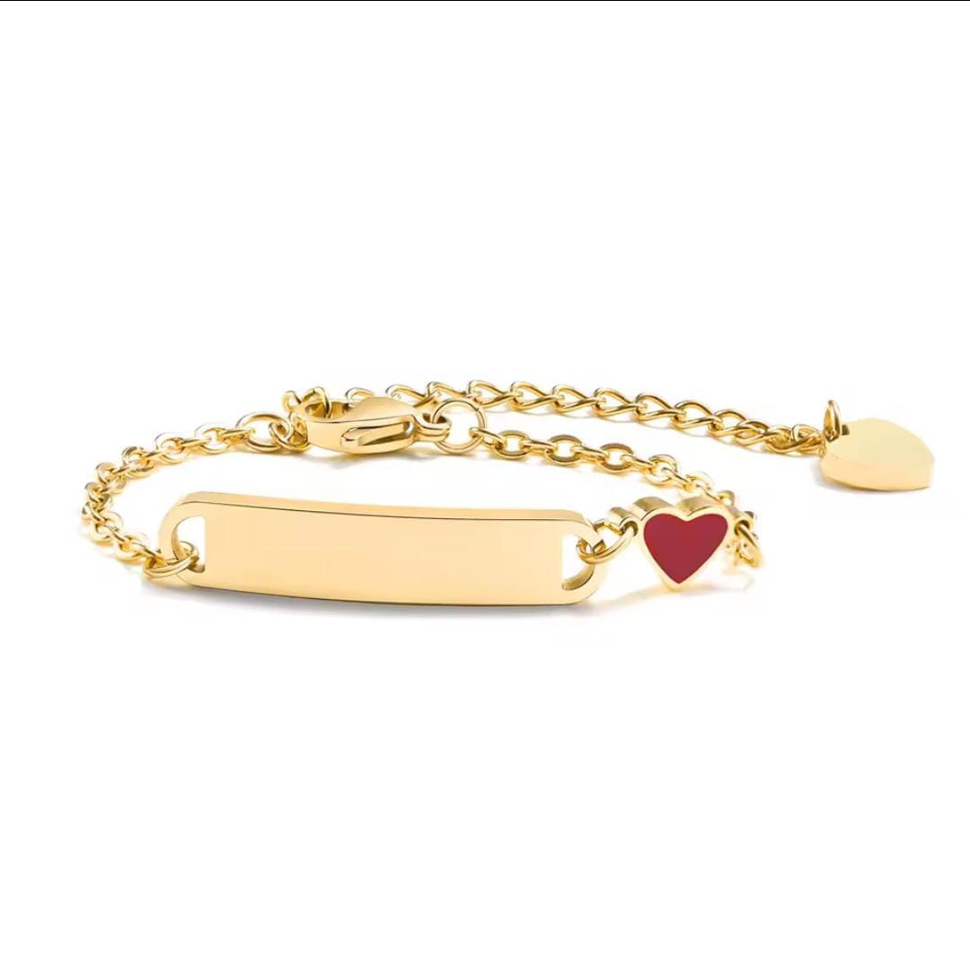 Pulsera de corazón rojo niños