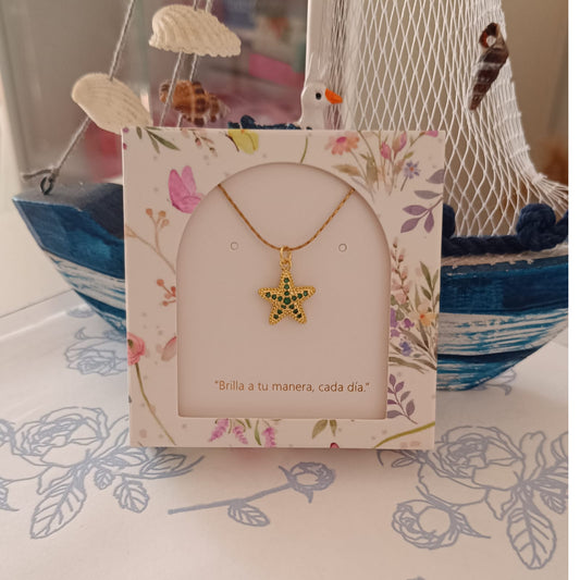 Cadena Estrella Piedras Verdes