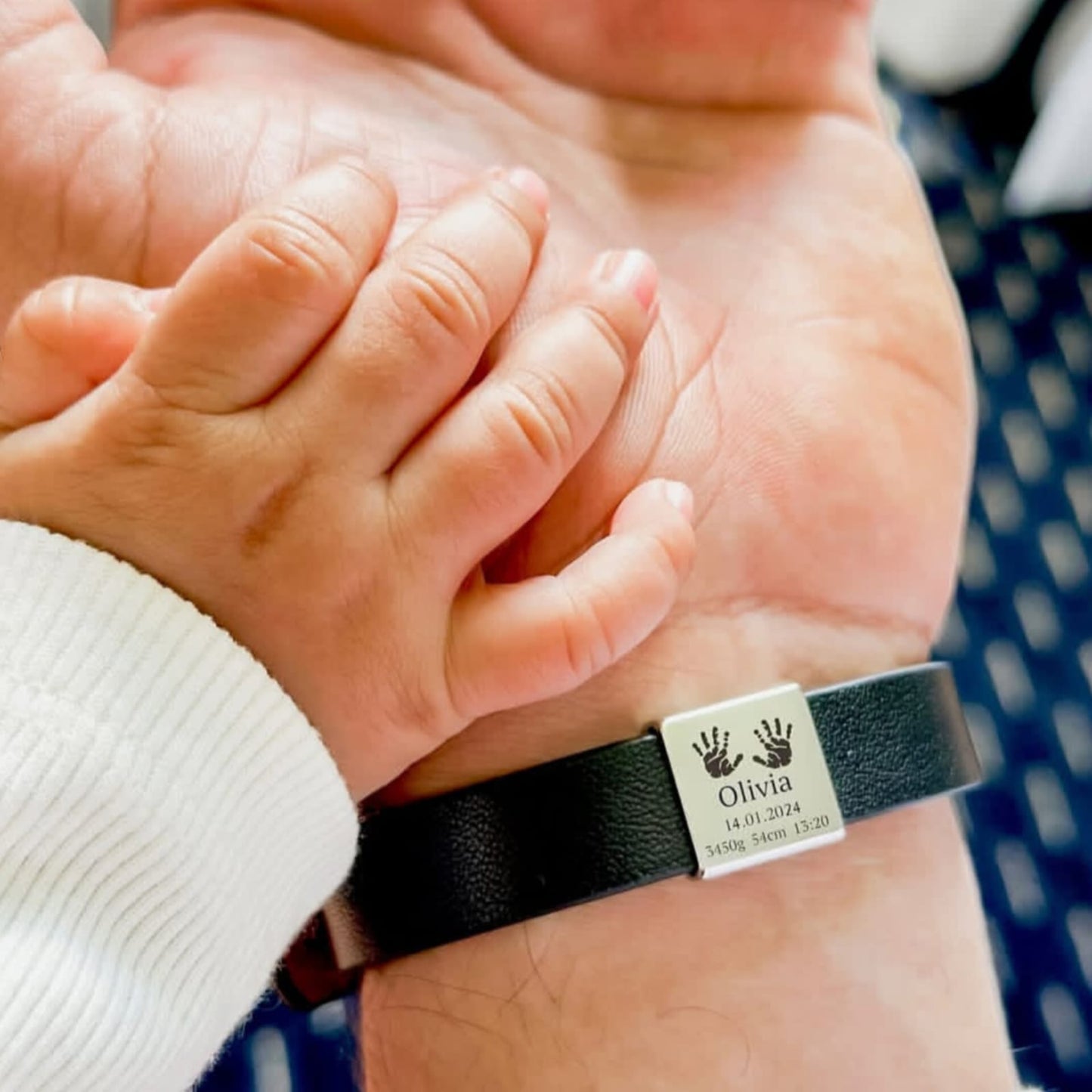 Pulsera de cuero sintético de Pin