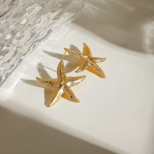 Aretes Estrella Doradas