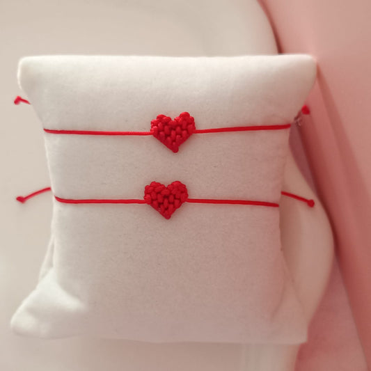 Pulsera de Pareja Corazones