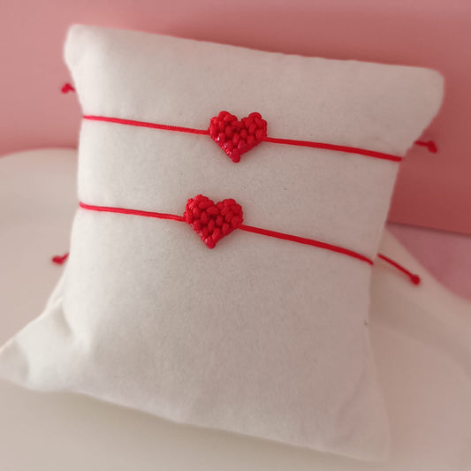 Pulsera de Pareja Corazones