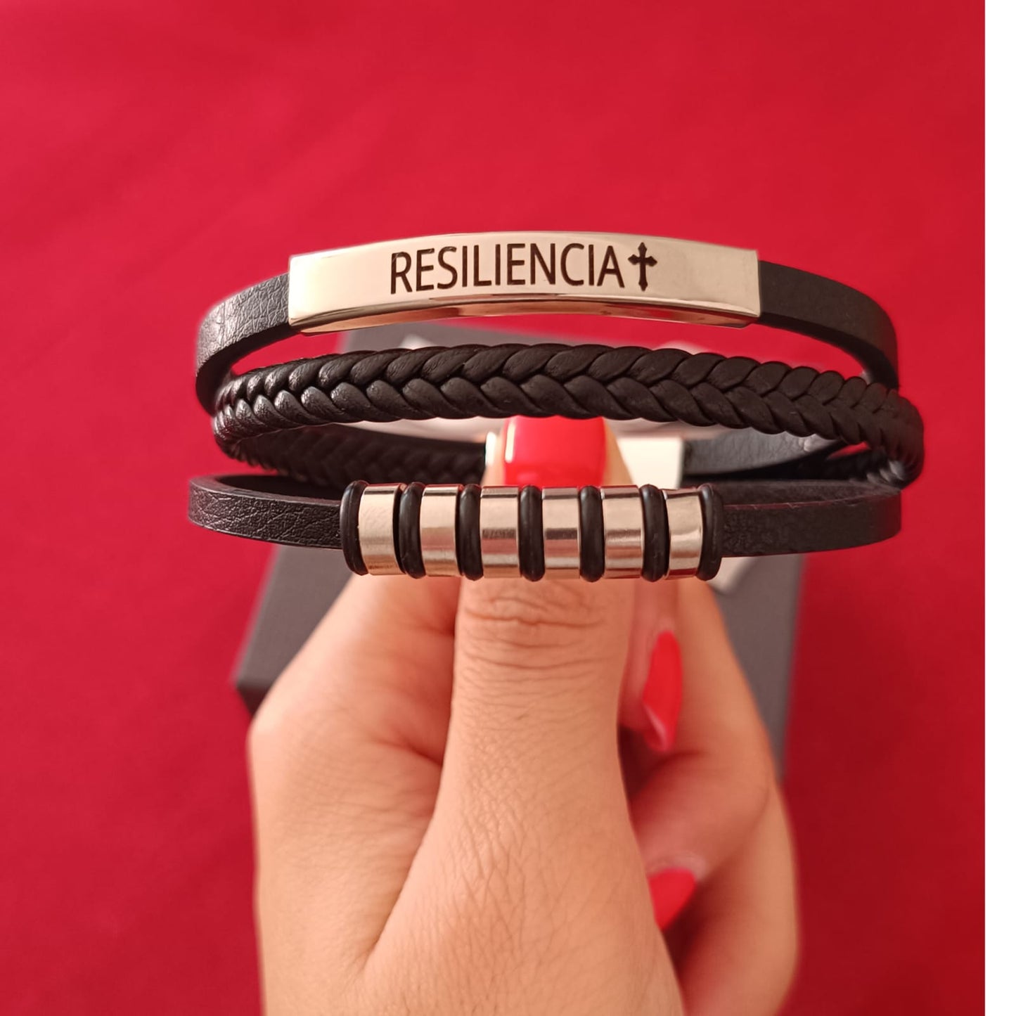 Pulsera de Cuero Sintético